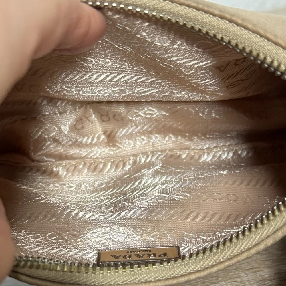 Prada Te-Edition 2005 Re-Nylon Shoulder Crossbody Bag in Beige/Cammeo Collor - Picture 7 of 16